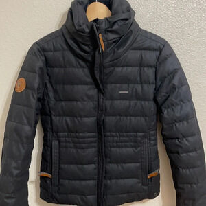 Mazine Puffer Black Jacket Size Small